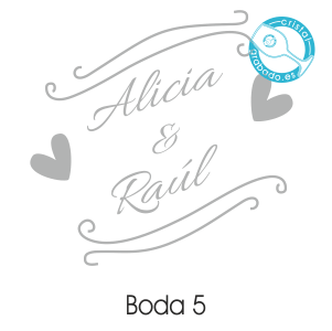 sello boda corazones nombres novios
